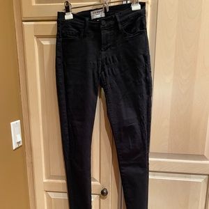 Frame Black Denim Size 24 Le Skinny de Jeanne